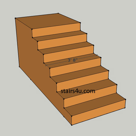 interpretation of clear stair width according to building code egress chapter