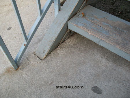 stair stinger and step damage from water